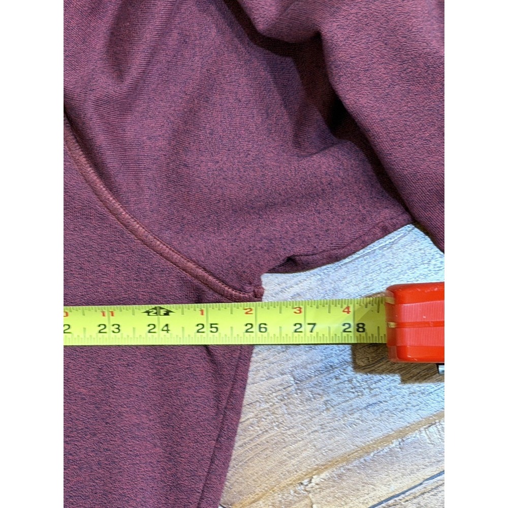 Men's Travis Mathew Sweater 1/4 Button Up Pullover Burgundy Size: 2XL - Picture 10 of 12